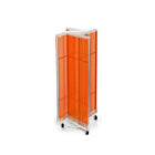 Azar Displays Pegboard Pinwheel Unit, 44" x 13.5", Orange (700443-ORG)-Orange plastic