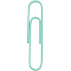 JAM Paper Colored Jumbo 2" Paper Clips - Teal - 3 Packs of 75-Premium paper clips made from high quality vinyl coated steel wire