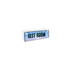 Azar Displays 2.5" x 5.5" Acrylic Wall Mount Nameplate Acrylic Sign Holder, 10 Pack (122015)-Used to display information on walls and doors, maximizing advertising opportunity