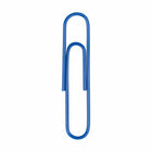 JAM Paper Colored Jumbo 2" Paper Clips - Dark Blue - 3 Packs of 75-Premium paper clips made from high quality vinyl coated steel wire