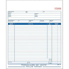Staples Bilingual Sales Order Form - Duplicates - Carbonless - Staple Bound - 8" x 10" - 50 Forms-Numbered forms make it easy to reference order details