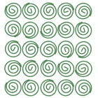 JAM Paper Circular Coloured Papercloops, Green Round Paper Clips, 5 Packs of 50, 250 Total (2187135g)-Size: Circular