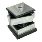 elegance - Organiseur de bijoux en miroir 3 compartiments-Couleur argent