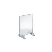 Azar Displays 7" x 5" Vertical/Horizontal Dual-Stand Acrylic Sign Holder, Clear, 10 Pack (132722)-Perfect for schools, businesses, homes, and retail stores