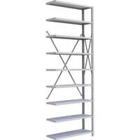 Metalware RK402 Boltless Shelving Unit, 9-Shelves, 36" x 18" x 100", Light Grey-Adjustable shelving system that provides high strength, yet economical storage capacity for your needs