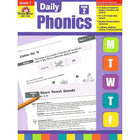Evan-Moor – Livre « Daily Phonics », 2e année, langage et lecture (EMC2788)-Jeunes de 7 à 8 ans, 2e année
