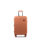 Champs Linen 3-Piece Hardside Luggage Set - Expandable - Coral-ABS Plastic