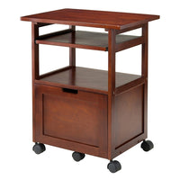 Winsome Piper Work Cart/Printer Stand with Keyboard-Top Dimension 24.1"W x 17.4"D