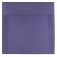 JAM Paper 6.5 x 6.5 Square Envelopes, Wisteria Purple Translucent Vellum, 50 Pack (1592113I)-Wisteria purple translucent envelope