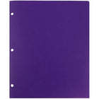 JAM Paper Plastic Heavy Duty 3 Hole Punched 2 Pocket School Folders, Purple, 108 Pack (383HHPPUA)-Shipping weight: 13.6 lbs