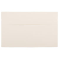 JAM Paper A10 Invitation Envelopes, 6 x 9.5, Strathmore Natural White Linen, 250 Pack (900789414H)-Natural white via linen recycled envelope