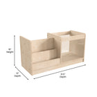 Flash Furniture - etagere d'affichage de livres modulaire Bright Beginning de qualite commerciale en bois double face,2 niveaux-Bois certifie Greenguard pour une meilleure qualite de l'air,