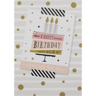 Rosedale 5-1/2" x 8" A Happy Birthday Wish Especially For You Birthday Greeting Cards And Envelopes, 12 Pack (15618)-Printed on premium uncoated card stock