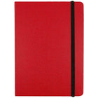 JAM Paper Hardcover Lined Notebook with Elastic Closure, Medium, 5 x 7 Journal, Red, 2 Pack (340526611g)-Red