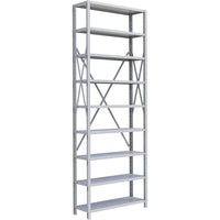 Metalware RK405 Boltless Shelving Unit, 9-Shelves, 36" x 24" x 100", Light Grey-Adjustable shelving system that provides high strength, yet economical storage capacity for your needs