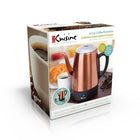 Euro Cuisine PER08 8 Cup Electric Coffee Percolator with Keep Warm Function, Copper Finish-Drip free spout for pouring