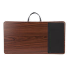Targus Lapdesk With Built-In Mouse Pad-Woodgrain with Black accents
