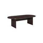 Office Star Napa Collection 95" Racetrack Conference Table, Espresso-Conference table features 1-1/2”-thick tops and legs