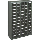 Kleton Kpc-500 Parts Cabinets, Galvanized Steel, 60 Drawers, 22-3/5" x 8-7/10" x 36-9/10", Grey-Colour: Grey
