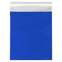 JAM Paper Foil Envelopes with Self Adhesive Closure, 10 x 13, Open End, Blue, 25 Pack (1323294)-Blue