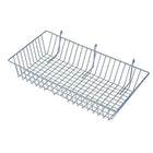 Wamaco Slatwall/Gridwall Wire Basket - 24"W x 12"D x 4"H - Black - 2 Pack-Size: 24"W x 12"D x 4"H