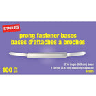 Staples Prong Steel Fasteners - Base - 1" Capacity-Secure loose papers quickly and easily