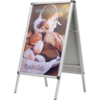 Quartet Improv A-Frame Indoor/Outdoor Sign Holder-Dual Usage: write messages with dry-erase markers on the dry-erase backer while protecting it with the included cover