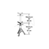 Sumner Pipe Jacks-Heavy Duty Jack, SM ST-901 LO (780385)-Load Capacity: 2500 lb