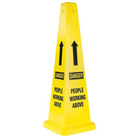 Traffic Cones, NC674, Message - Danger People Working Above, 2 Pack-Message - Danger People Working Above