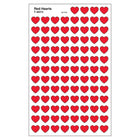 Trend Enterprises Supershapes Stickers, Red Hearts, 8000 Pack (T-46072)-Size: 1"(Dia)