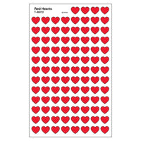Trend Enterprises Supershapes Stickers, Red Hearts, 8000 Pack (T-46072)-Size: 1"(Dia)