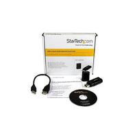 StarTech USB Stereo Audio Adapter External Sound Card-A compact and portable audio adapter that can instantly give a system audio capabilities without any software or driver installation
