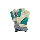 Zenith Safety - Gants D'Ajusteur De Qualité Standard À Paume Double, Grand, Paume En Cuir De Vache Refendu, paquet de 24-Matériau du poignet Caoutchouté