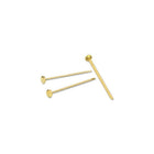 Acco Round Head Paper Fasteners, No. 8, 3", 100 Pack-Brass plated round head fasteners provide an economical alternative to solid brass fasteners, while their shiny brass plated finish protects against corrosion