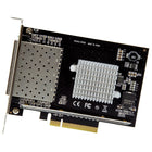StarTech Quad-Port SFPPlus Server Network Card, PCI Express, Intel XL710 Chip (PEX10GSFP4I)-Compatible with multimode and single-mode fiber