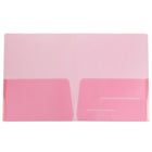 JAM Paper Plastic See Through Two Pocket Folder, Red, 12 Pack (381reddg)-Size: 9" x 12"