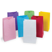 Pacon Rainbow 11" x 6" Coloured Craft Paper Bag, Pastel Colour, 84 Pack (PAC72130)-Size: 11"(L) x 6"(W) x 3 5/8"(D)