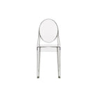 Plata Import Ghost Transparent Chair, Armless, Clear Finish (PC-448-CLEAR)-Dimensions: 35.5" x 15.5" x 19.5" (HxWxD)