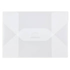 JAM Paper Plastic Portfolio with Tuck Flap Closure, Small, 4.25 x 6.25 x.25, Clear Frost, 4 Pack (1918 009g)-Clear frost
