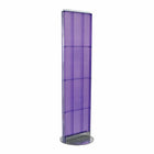 Azar Displays Pegboard Freestanding Floor Display, 16" x 60", Purple (700250-PUR)-Purple metal