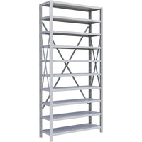 Metalware RK231 Boltless Shelving Unit, 10-Shelves, 36" x 18" x 76", Light Grey-Adjustable shelving system that provides high strength, yet economical storage capacity for your needs