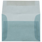 JAM Paper 4bar A1 Envelopes, 3.63 x 5 1/8, Ocean Blue Translucent Vellum, 100 Pack (1591614g)-Size: 4 bar A1 (3-5/8" x 5-1/8")