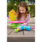 Educational Insights Design & Drill Flower Power Studio - Multicolor-Includes: 9.75" x 10.25 x 3.5" Flower shaped board, motorized drill with flower shaped bit, 40 colorful bolts, 6 design plates and activity guide. Requires 2 AA batteries (not included). Drill Patent No. US D929,837