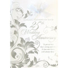 Rosedale Greeting Card, Wedding Anniversary 25th-Printed on premium coated card stock