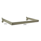 Azar Displays U-Shaped Handrail, 12" (300956)-Satin nickel