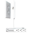 Sleek Socket - 3 pi cache-prise ultra mince avec extension à 3 prises-3 prises