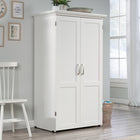 Sauder Select Craft Armoire - 61.57" H - Soft White (430446)-Soft White - Engineered Wood