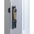 Durable Office Products Brushed Aluminum Key Cabinet with Combination Lock - 72 Key - Silver-11-3/4"W x 4-5/8"D x 15-3/4"H