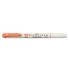 Zebra Mildliner Double-Ended Pen-Style Highlighter - Mild Coral Pink-Double ended: Bullet & Chisel Tip