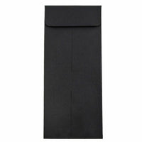 JAM Paper #11 Policy Business Envelopes - 4.5" x 10.375" - Black Linen - 50 Pack-Colour: Black Linen Envelopes